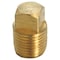 Homeplus+ ATC 1/8 in. MPT Brass Square Head Cored Plug 6JC120810701011 - alternate 1